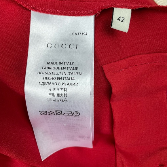Gucci Cady Stretch Flared Trousers - Red - Picture 6 of 7